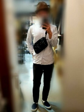 「長袖シャツ」｜🌟ぴかちゃん🌟低身長さん（メンズ・166cm・20代）の秋コーディネート