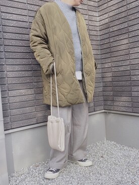 coco☆2009さんの「ワイドフィットカーブジャージーパンツ(丈標準72～74cm）」を使ったコーディネート