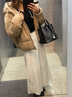 「アニマル」｜「アイテム（ブーツ）」を使った、naaさん（レディース・159cm）の冬コーディネート