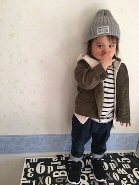 メイ☪︎⋆｡˚✩さん（キッズ・80cm）の冬コーディネート