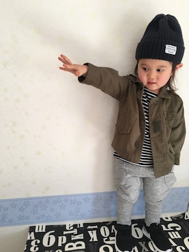 メイ☪︎⋆｡˚✩さん（キッズ・80cm）の冬コーディネート