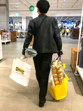 「URBAN RESEARCH（アーバンリサーチ）のアイテム（ライダースジャケット）」を使った、zeroさん（メンズ・168cm）の冬コーディネート
