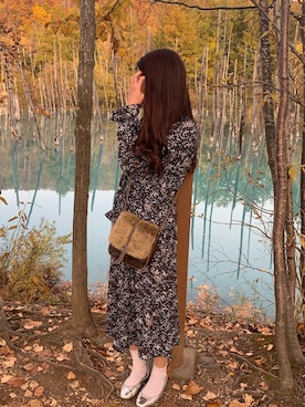 「北海道」｜「しまむら（シマムラ）のアイテム」を使った、mさん（レディース・166cm）の秋コーディネート