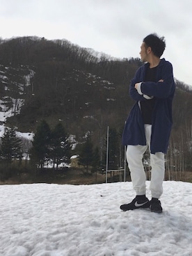 「ONES STROKE（ワンズストローク）のアイテム（その他アウター）」を使った、ぐっさんさん（メンズ・175cm）の秋コーディネート