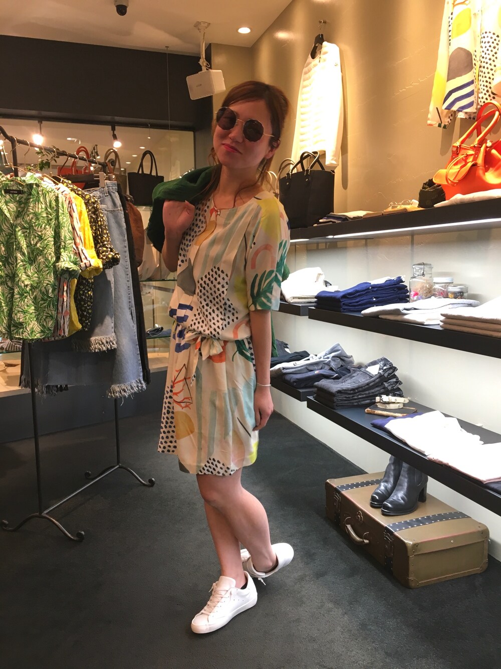 「RAWLIFE、オトナ女子、きれいめカジュアル、ゆるコーデ、fashion、springstlye、オトナカジュアル、ワンピース、はるコーデ、ootd」｜「tinselsのアイテム（ワンピース、その他）」を使った、ミサミサさん（レディース・160cm）の春コーディネートの1枚目の写真