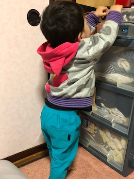 「BIT'Z（ビッツ）のアイテム」を使った、pepe☻ryo❀sup♔twaさん（キッズ・90cm）の秋コーディネート