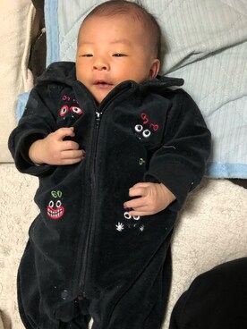 「PARTY PARTY（パーティーパーティー）のアイテム」を使った、pepe☻ryo❀sup♔twaさん（キッズ・50cm）の秋コーディネート
