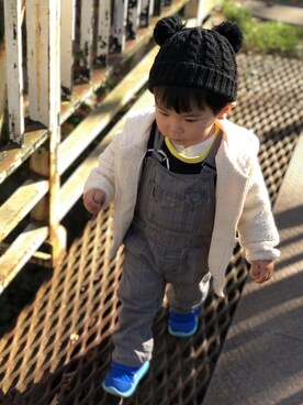 「BIT'Z（ビッツ）のアイテム」を使った、pepe☻ryo❀sup♔twaさん（キッズ・90cm）の秋コーディネート