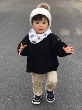pepe☻ryo❀sup♔twaさん（キッズ・90cm）の秋コーディネート
