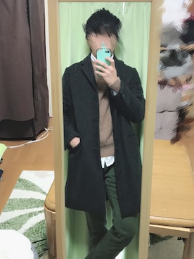 「フユコーデ」｜「アイテム（その他アウター）」を使った、きつねさん（メンズ・170cm）の秋コーディネート