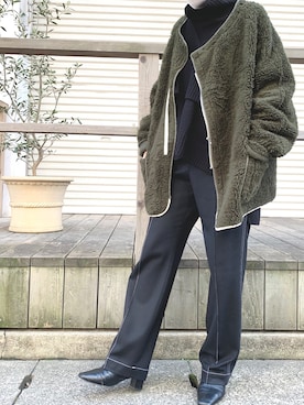 「TrAnsference - T/f （トランスファレンス）のアイテム」を使った、N.さん（レディース・153cm）の春コーディネート