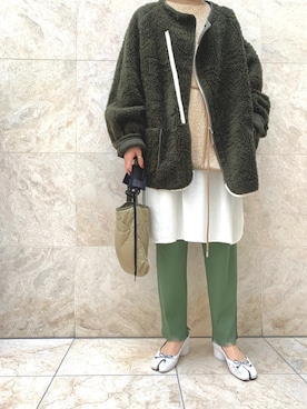 「TrAnsference - T/f （トランスファレンス）のアイテム」を使った、N.さん（レディース・153cm）の春コーディネート