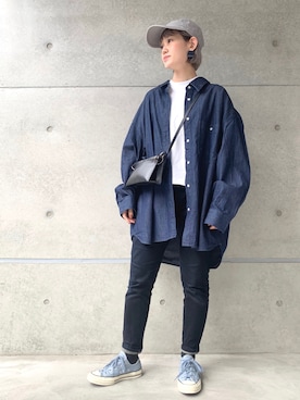 「TrAnsference - T/f （トランスファレンス）のアイテム」を使った、N.さん（レディース・153cm）の春コーディネート