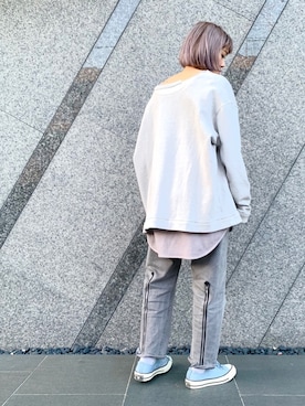 「TrAnsference - T/f （トランスファレンス）のアイテム」を使った、N.さん（レディース・153cm）の春コーディネート