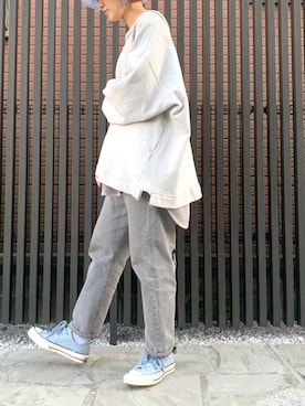 「TrAnsference - T/f （トランスファレンス）のアイテム」を使った、N.さん（レディース・153cm）の春コーディネート