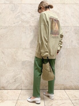 「TrAnsference - T/f （トランスファレンス）のアイテム」を使った、N.さん（レディース・153cm）の春コーディネート