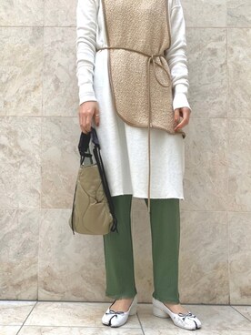 「TrAnsference - T/f （トランスファレンス）のアイテム」を使った、N.さん（レディース・153cm）の春コーディネート