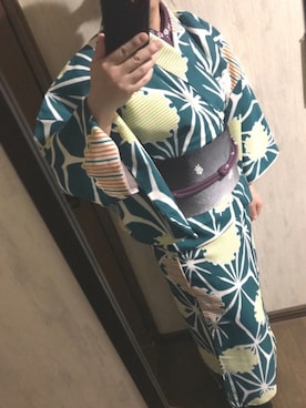 「薔薇柄」｜めぇめぇ羊さん（レディース・162cm）の冬コーディネート