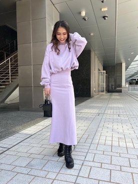 「SPIRALGIRL（スパイラルガール）のアイテム（スウェット）」を使った、あこさん（レディース・164cm）の秋コーディネート