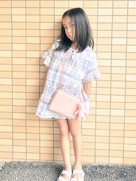 「Lee（リー）のアイテム（シューズ）」を使った、Hiroko Nishimuraさん（キッズ・100cm）の夏コーディネート