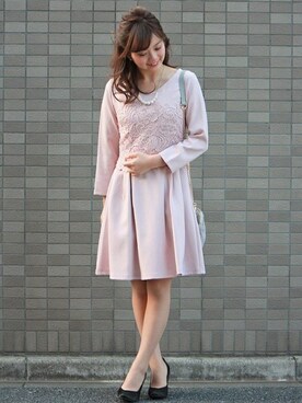 Astoria Odier アストリアオディール の レース使いワンピース ワンピース Wear