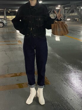 「PUBLUX（パブリュクス）のアイテム（ブーツ）」を使った、shiiiho29さん（レディース・162cm）の秋コーディネート