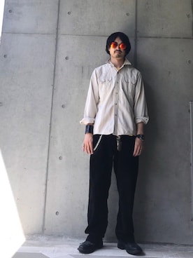 「BANKROBBER（バンクロバー）のアイテム」を使った、akiyoshiさん（メンズ・173cm）の夏コーディネート