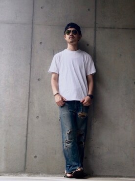 akiyoshiさん（メンズ・173cm）の夏コーディネート