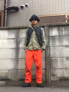 「2018マイベストコーデ」｜「アイテム（カバーオール）」を使った、akiyoshiさん（メンズ・173cm）の冬コーディネート