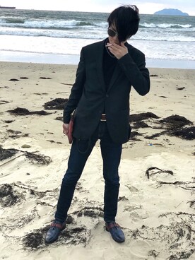 「Orobianco（オロビアンコ）のアイテム（シューズ）」を使った、loveandbzさん（メンズ・180cm）の冬コーディネート