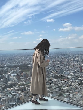 「apres jour（アプレジュール）のアイテム（トレンチコート）」を使った、karinto713さん（レディース・156cm）の秋コーディネート