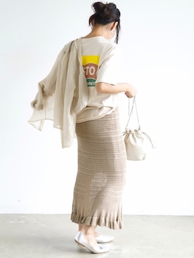 「SIKI PRODUCT.（シキプロダクト）のアイテム」を使った、ＹＫさん（レディース・160cm）の夏コーディネート