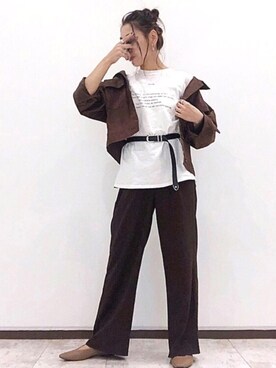 「SIKI PRODUCT.（シキプロダクト）のアイテム」を使った、ＹＫさん（レディース・160cm）の秋コーディネート