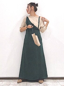 「Aunt Marie's（アントマリーズ）のAUNT MARIE'S Loose over knit（ニット/セーター）」を使った、ＹＫさん（レディース・160cm）の秋コーディネート