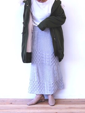 「スタッフセンバツ」｜「アイテム（モッズコート）」を使った、ＹＫさん（レディース・160cm）の秋コーディネート