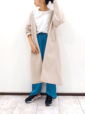 「アントマリーズ」｜「アイテム（ノーカラージャケット）」を使った、ＹＫさん（レディース・160cm）の冬コーディネート