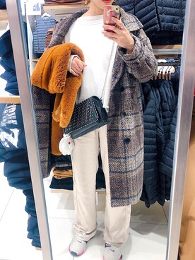 「アントマリーズ」｜「アイテム（スウェット）」を使った、ＹＫさん（レディース・160cm）の冬コーディネート