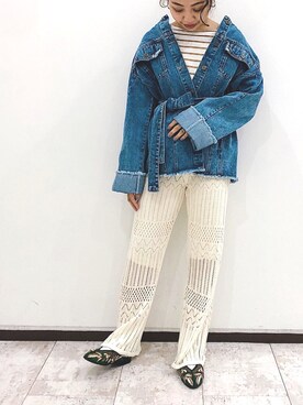 「カンフーシューズ」｜ＹＫさん（レディース・160cm）の春コーディネート