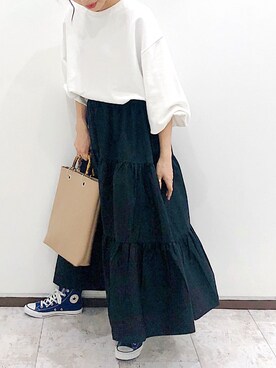 「アントマリーズ」｜「アイテム（スウェット）」を使った、ＹＫさん（レディース・160cm）の春コーディネート