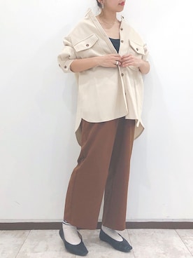 「アントマリーズ」｜「アイテム（カバーオール）」を使った、ＹＫさん（レディース・160cm）の秋コーディネート