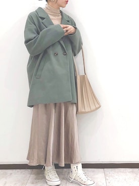 「アントマリーズ」｜「アイテム（チェスターコート）」を使った、ＹＫさん（レディース・160cm）の秋コーディネート