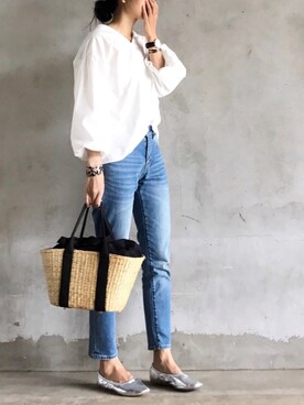 「acco.mama」｜acco.mamaさん（レディース・160cm）の春コーディネート