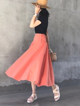 「acco.mama」｜acco.mamaさん（レディース・160cm）の春コーディネート