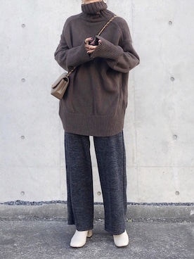 acco.mamaさん（レディース・160cm）の冬コーディネート