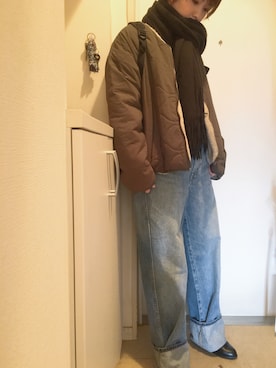 「アイテム（ブルゾン）」を使った、amanekanさん（レディース・152cm・30代）の冬コーディネート