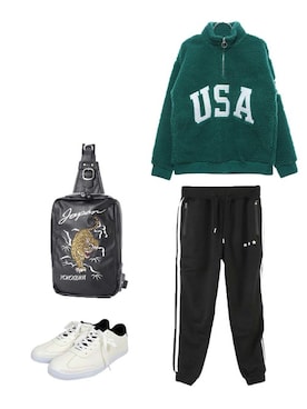 「STYLEBLOCK（スタイルブロック）のアイテム」を使った、STYLEBLOCKさん（メンズ・174cm）の秋コーディネート