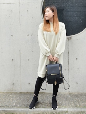 「REZOY（リゾイ）のアイテム（ブーツ）」を使った、STYLEBLOCKさん（レディース・153cm）の冬コーディネート