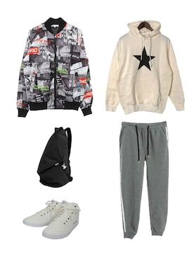 「STYLEBLOCK（スタイルブロック）のアイテム」を使った、STYLEBLOCKさん（メンズ・174cm）の冬コーディネート