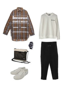 「STYLEBLOCK（スタイルブロック）のアイテム」を使った、STYLEBLOCKさん（メンズ・174cm）の春コーディネート