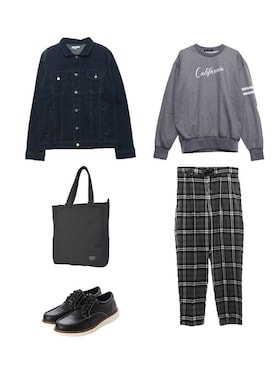 「ワントーンコーデ」｜「アイテム（デニムジャケット）」を使った、STYLEBLOCKさん（メンズ・174cm）の春コーディネート